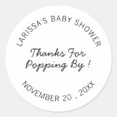 ご参加ありがとう ウェディングパーティー ラウンドシール (正面)