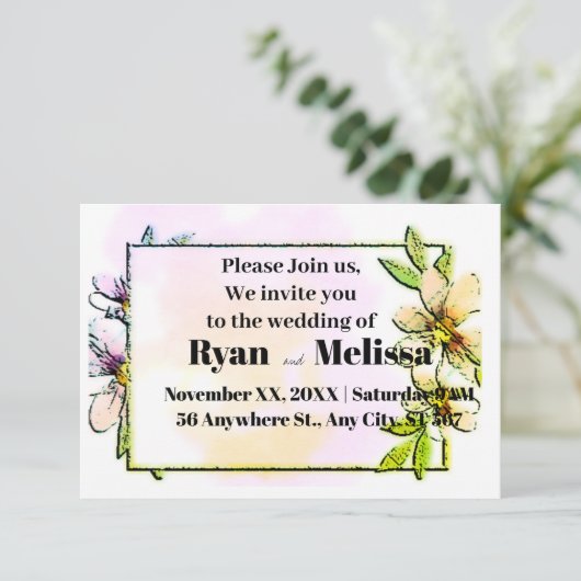 ご参加ください、私たちは招待状に私たち結婚の (スタンド正面)