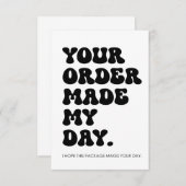 ご命令を承った サンキューカード (正面/裏面)