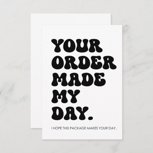 ご命令を承った サンキューカード (正面/裏面)