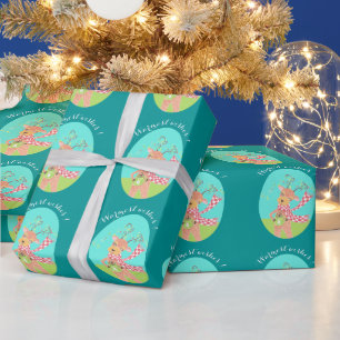ご多幸をお祈りします – クリスマストナカイ包み紙 ラッピングペーパー