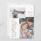 ご夫妻の写真を結婚したご覧メリー下さい シーズンカード (正面)