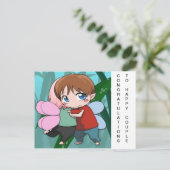 ご夫婦おめでとう ポストカード (スタンド正面)