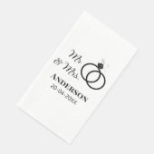 ご夫婦の姓と日付と年と結婚式のギフト (コーナー)