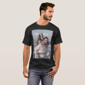 ご夫婦の姓 フォト 日付 結婚 家族 Tシャツ (正面フル)