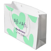 ご夫婦の姓 結婚記念日 年  結婚のお守り ラージペーパーバッグ (裏面アングル)