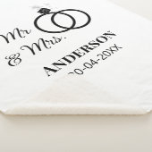 ご夫婦の姓 結婚記念日 年  結婚のお祝いギフト シェルパブランケット (3/4)