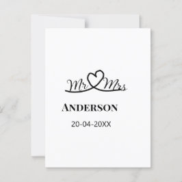 ご夫婦の姓 結婚記念日 年 結婚のお祝いギフト ポストカード