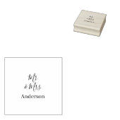 ご夫婦の姓 結婚記念日 年  結婚のお祝いギフト ラバースタンプ (押印)