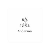 ご夫婦の姓 結婚記念日 年  結婚のお祝いギフト ラバースタンプ (インプリント)