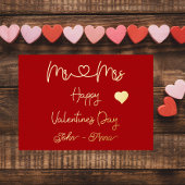 ご夫婦 ハッピー バレンタインデー 箔シーズンカード