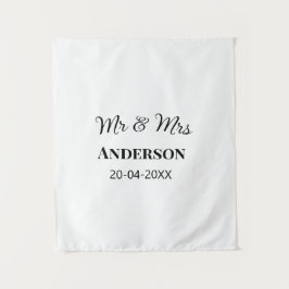 ご夫婦 姓 日付 年 結婚記念品 タペストリー