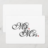 ご夫婦 新婚夫婦 彼氏 彼女 結婚記念 新婦 新郎 カップル 親 招待状 (正面/裏面)