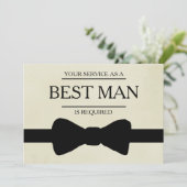 ご婚礼の際に、ベストマンまたは groom's men としてご協力いただきたく存じます 招待状 (スタンド正面)