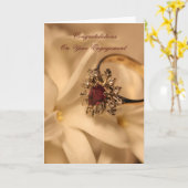 ご婚約おめでとう カード (黄色い花)