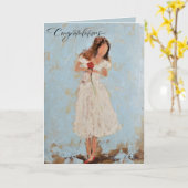 ご婚約 カード (黄色い花)