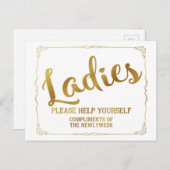 ご婦人救済はお世辞 ポストカード (正面/裏面)