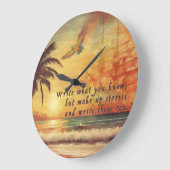 ご存知の事 –  ラージ壁時計 (傾斜)