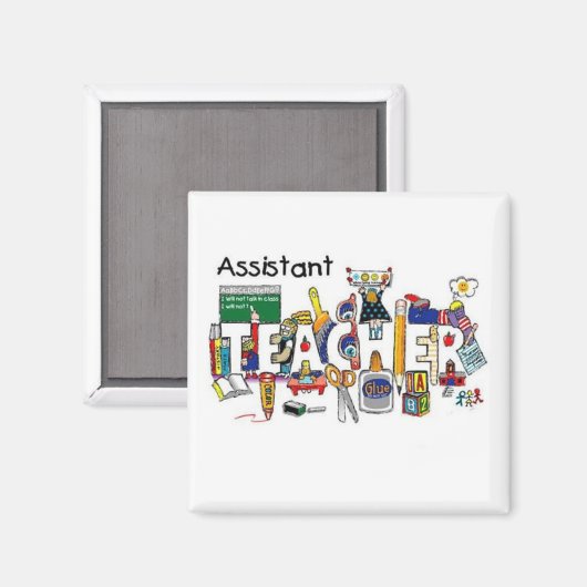 ご存知の**先生のアシスタント***用マグネット マグネット (正面/裏面)