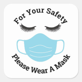 ご安心のため仮面と衣服を下さい スクエアシール