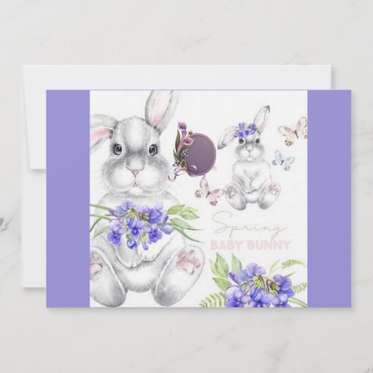 ご家族からあなたのカードへのイースターのご挨拶 カード (正面)