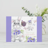 ご家族からあなたのカードへのイースターのご挨拶 カード (スタンド正面)