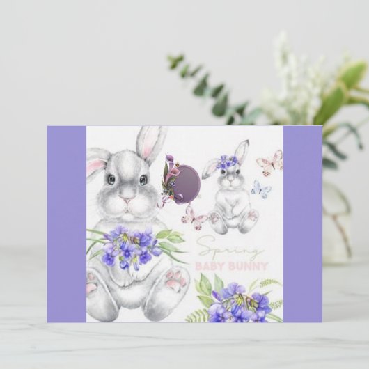 ご家族からあなたのカードへのイースターのご挨拶 カード (スタンド正面)