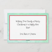 ご家族のご希望 |写真パーソナライズされたのクリスマス シーズンカード (裏面)