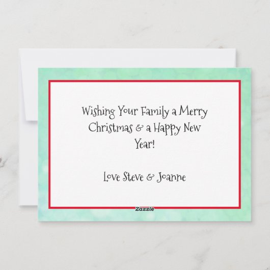 ご家族のご希望 |写真パーソナライズされたのクリスマス シーズンカード (裏面)