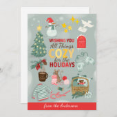 ご家族のクリスマスを楽しみたい シーズンカード (正面/裏面)