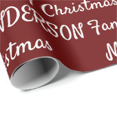 ご家族のクリスマスパーソナライズされたを作成  ラッピングペーパー (ロールコーナー)