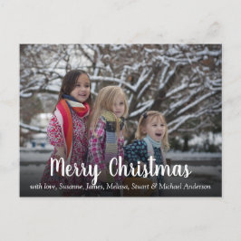 ご家族の写真を作成して、クリスマスをお楽しみください シーズンポストカード
