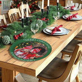 ご家族の写真を作成して、クリスマスをお楽しみください ペーパープレート