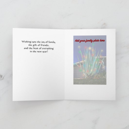 ご家族の写真を飾って、荘厳なアガベの輝きを シーズンカード (内部)