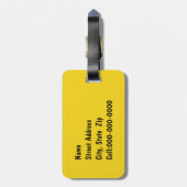 ご家族やお気に入りのペットカスタムの写真の追加 ラゲッジタグ (裏面縦)