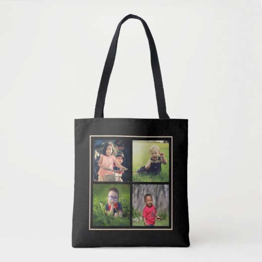 ご家族やペパーソナライズされたットカスタム写真を追加 トートバッグ (正面)