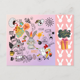 ご家族や友達にイースターのベストウィッシュ シーズンポストカード