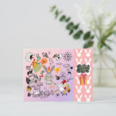 ご家族や友達にイースターのベストウィッシュ シーズンポストカード (スタンド正面)