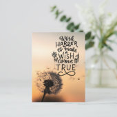 ご希望に応じて頑張る ポストカード (スタンド正面)