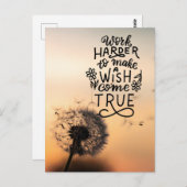 ご希望に応じて頑張る ポストカード (正面/裏面)