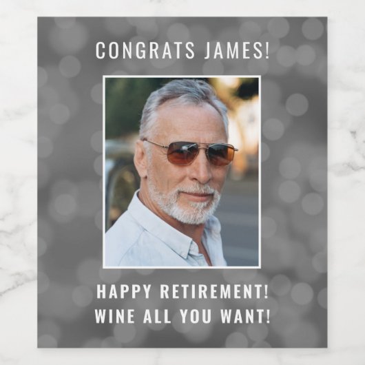 ご希望の老後ワインを満喫パーソナライズされた ワインラベル (シングルラベル)