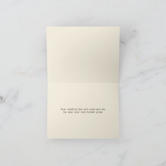 ご年月日の予結婚定おめでとう カード (内部)