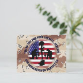 ご忠誠に感謝 ....... ポストカード (スタンド正面)