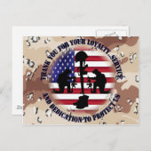 ご忠誠に感謝 ....... ポストカード (正面/裏面)