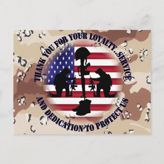 ご忠誠に感謝 ....... ポストカード (正面)