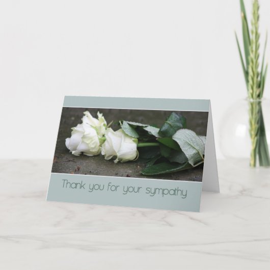 ご悔やみや弔慰 サンキューカード (正面)