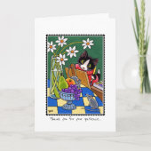 ご愛顧いただきありがとうございますネコカスタムマウス カード (正面)