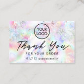 ご感謝してい注文に応じて 名刺 (正面)