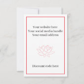 ご感謝してい注文製品パッケージのジュエリー サンキューカード (裏面)