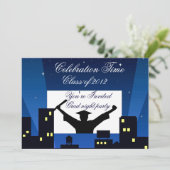 ご招待します、卒業パーティー 招待状 (スタンド正面)